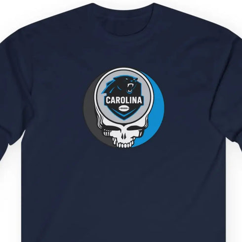 Grateful Dead - The Gridiron Collection: Carolina Edition Stealie Ultra Cotton Long Sleeve Tee - StealieShop